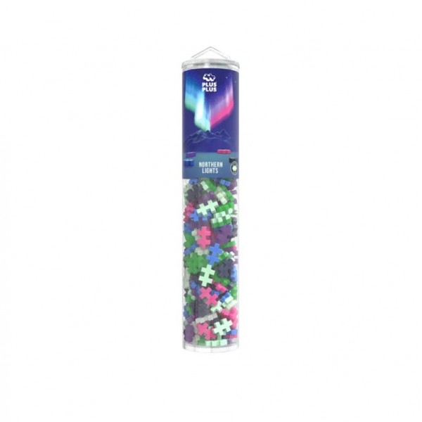 Méga tube Aurore Boréale 240 pièces - Plus Plus