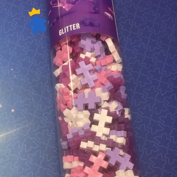 Méga tube Paillettes 240 pièces - Plus Plus