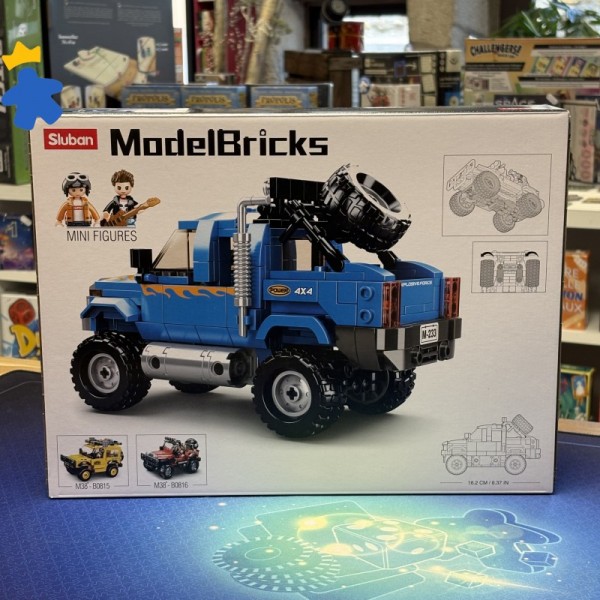 ModelBricks M38-B0813 Pick-up bleu - Sluban