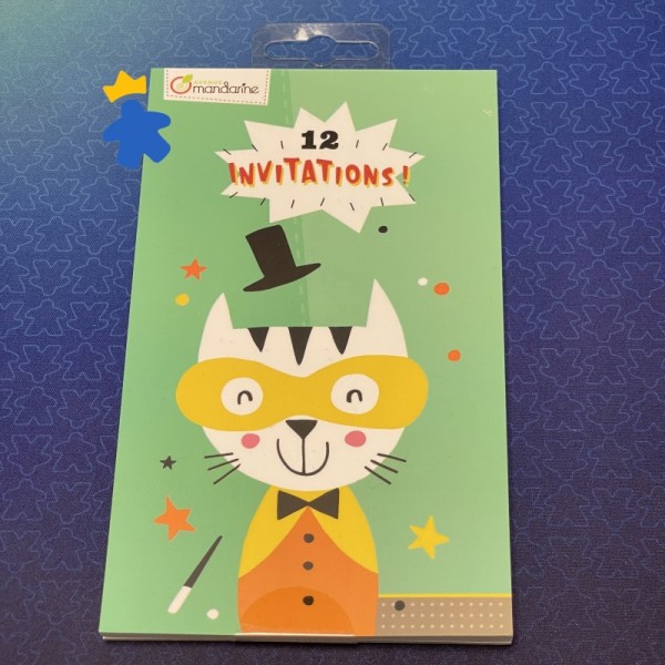12 invitations anniversaire Animaux - Avenue Mandarine