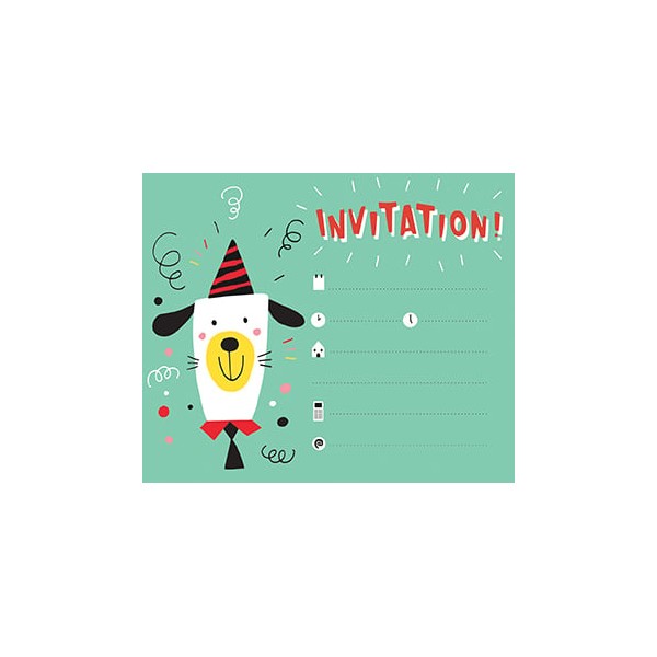 12 invitations anniversaire Animaux - Avenue Mandarine