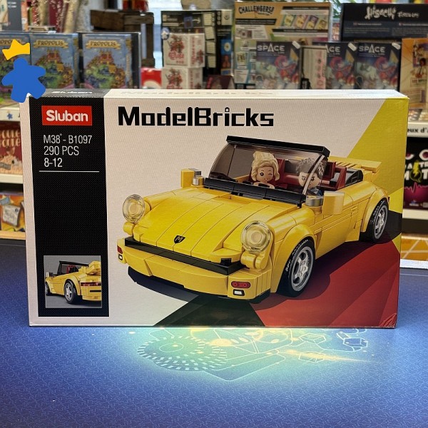 ModelBricks M38-B1097 voiture de sport jaune - Sluban