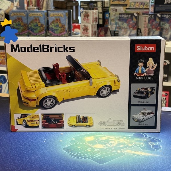 ModelBricks M38-B1097 voiture de sport jaune - Sluban