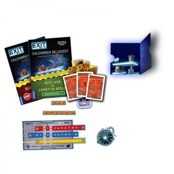 Exit : Calendrier de l'Avent - Course Intergalactique - Précommande avec sortie prévue le 11/9