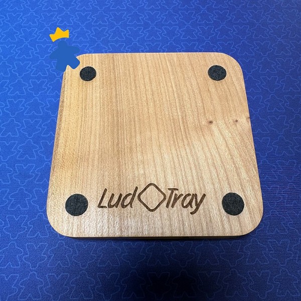 Plateau modulaire 2 compartiments et 2 rainures support cartes - LudoTray
