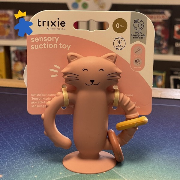 Jouet sensoriel en silicone avec ventouse Mrs Cat - Trixie