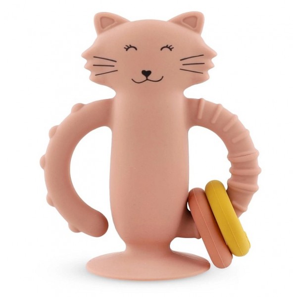 Jouet sensoriel en silicone avec ventouse Mrs Cat - Trixie