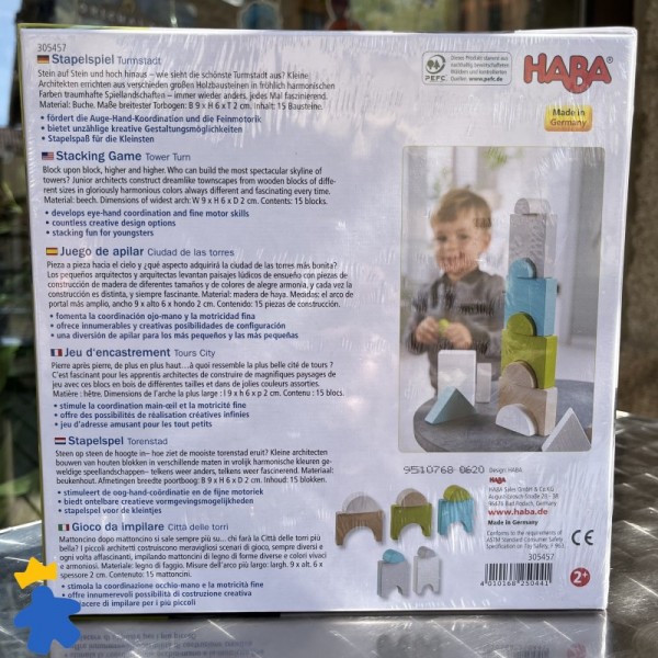 Jeu d'encastrement Tours City - Haba