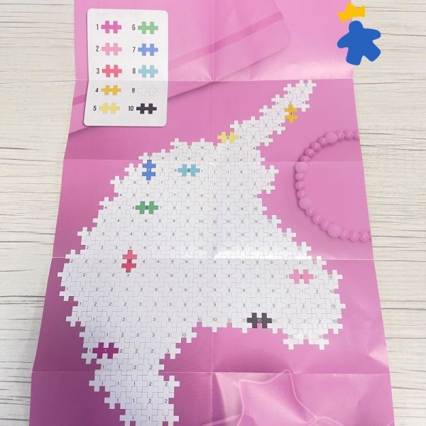 Puzzle par numéro Licorne 250 pcs - Plus Plus