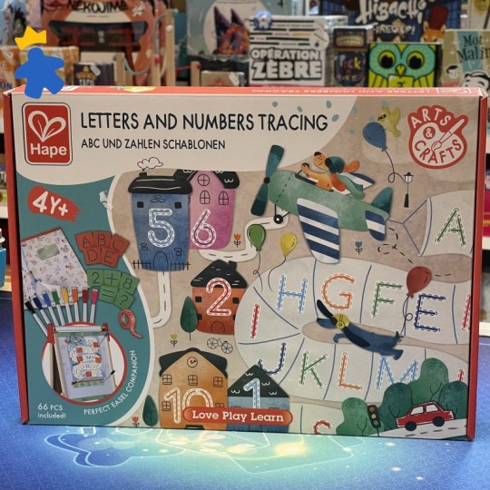 Coffret artistique : alphabet et chiffres à tracer - Hape