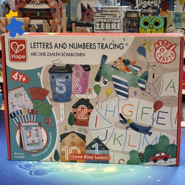 Coffret artistique : alphabet et chiffres à tracer - Hape