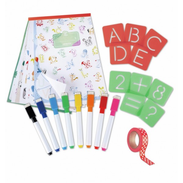 Coffret artistique : alphabet et chiffres à tracer - Hape