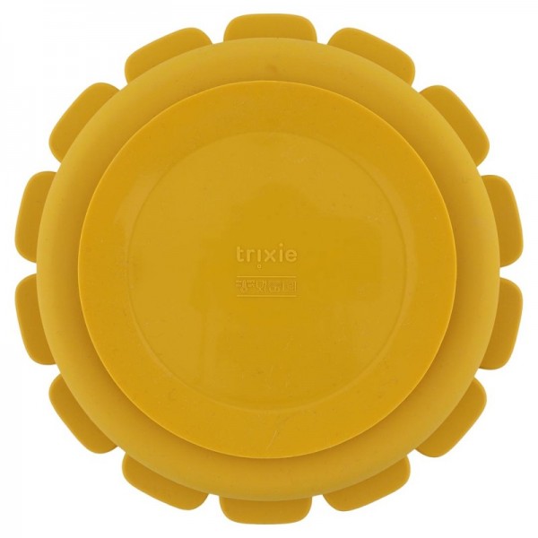 Assiette avec ventouse en silicone et compartiments Mr Lion - Trixie